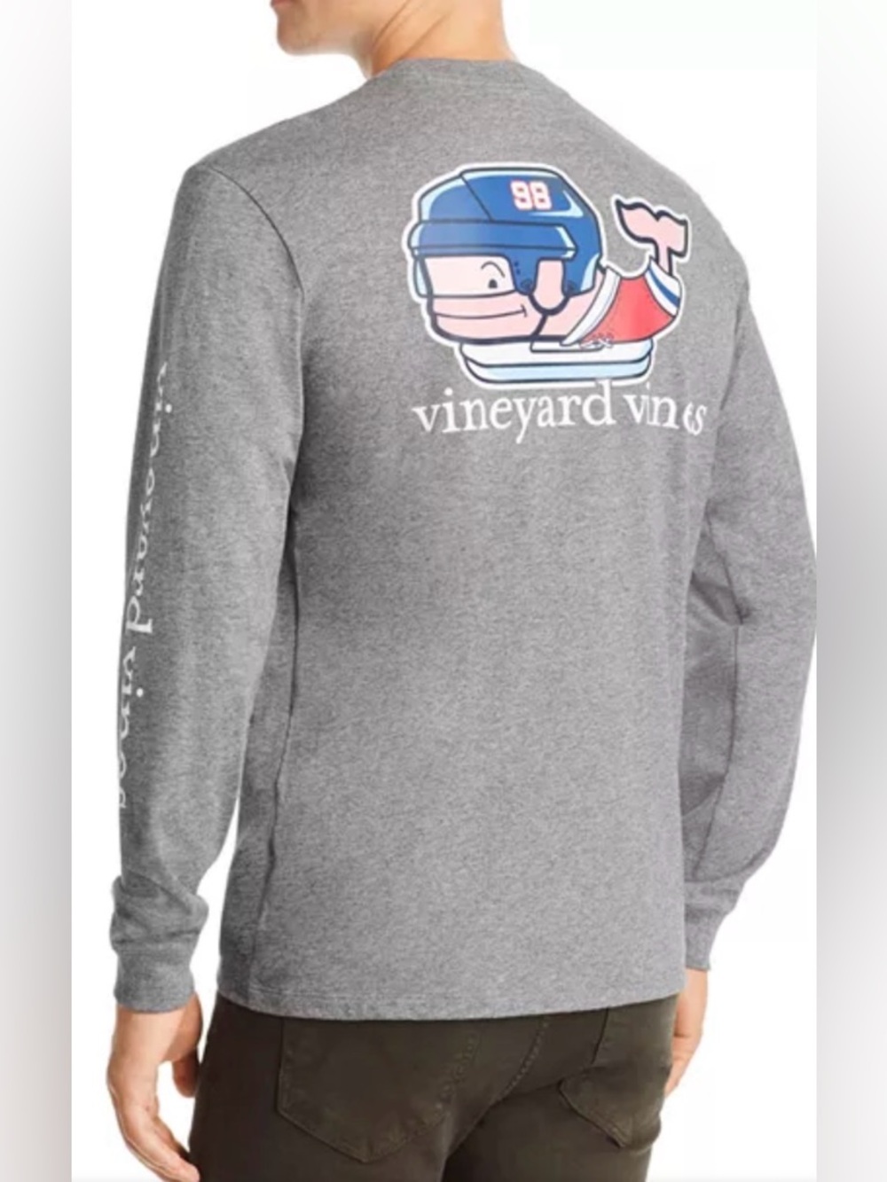 Vineyard Vines Pro Hockey Logo Long-Sleeve Pocket Tee XL
